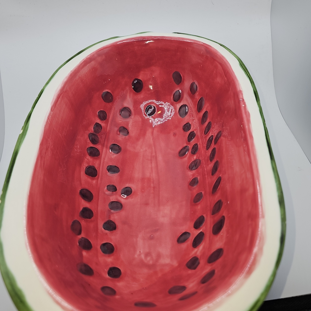 Watermelon-Themed Ceramic Bowl